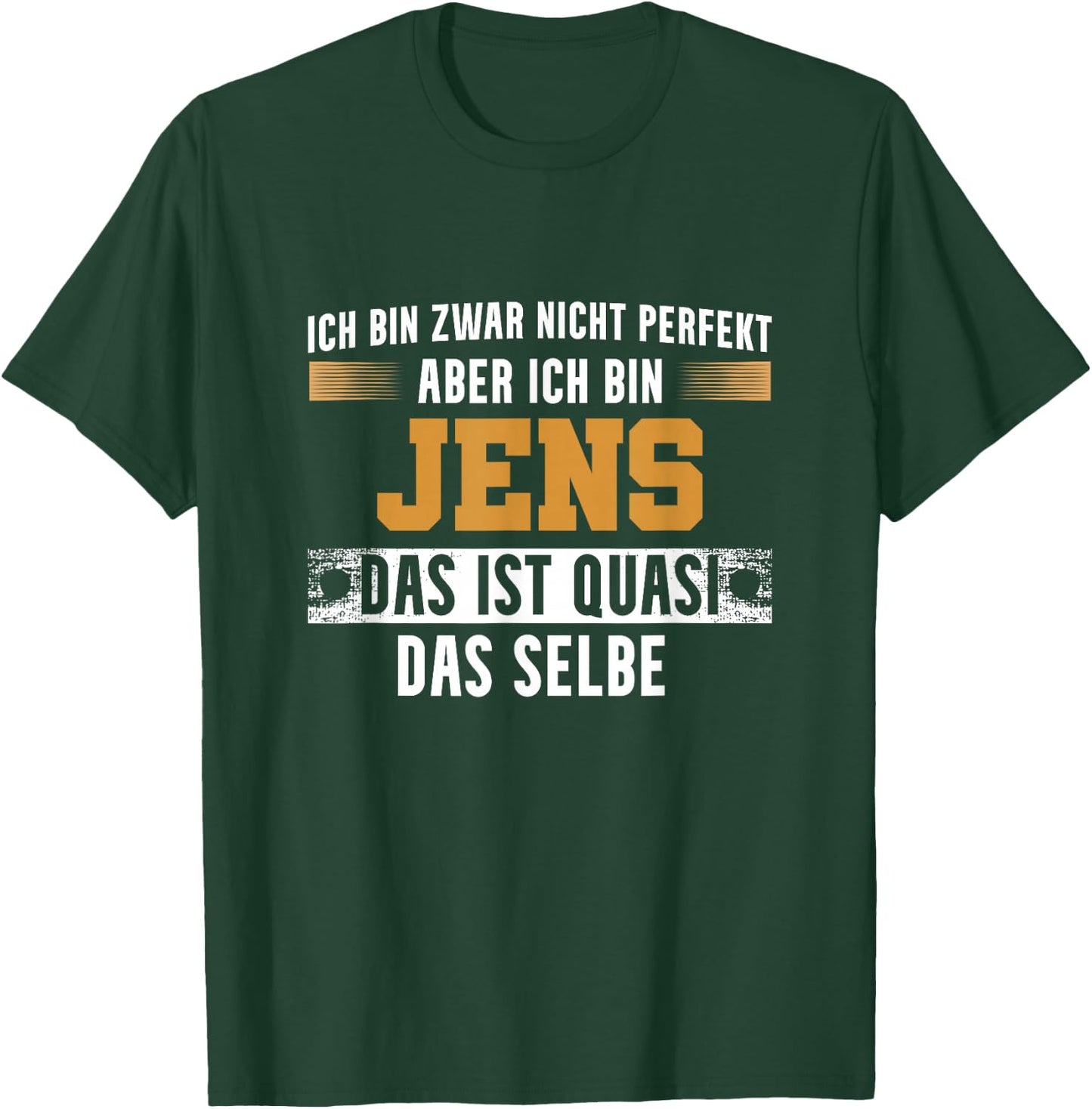 Name Jens Ich bin Jens , black T-Shirt - T-Shirt | Forest