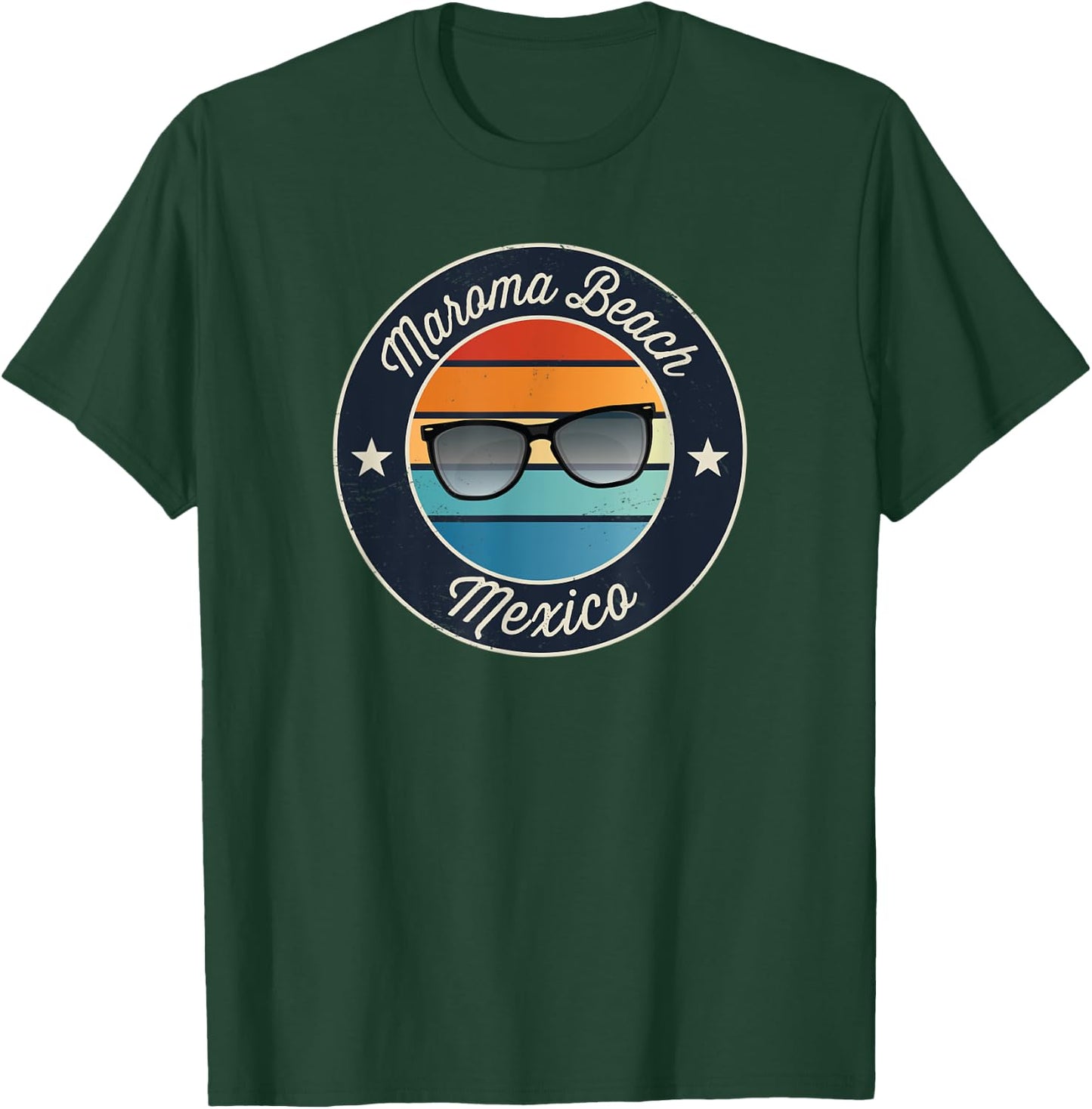 Maroma Beach Mexico Souvenir Graphic Men Women Kids T-Shirt - T-Shirt | Forest