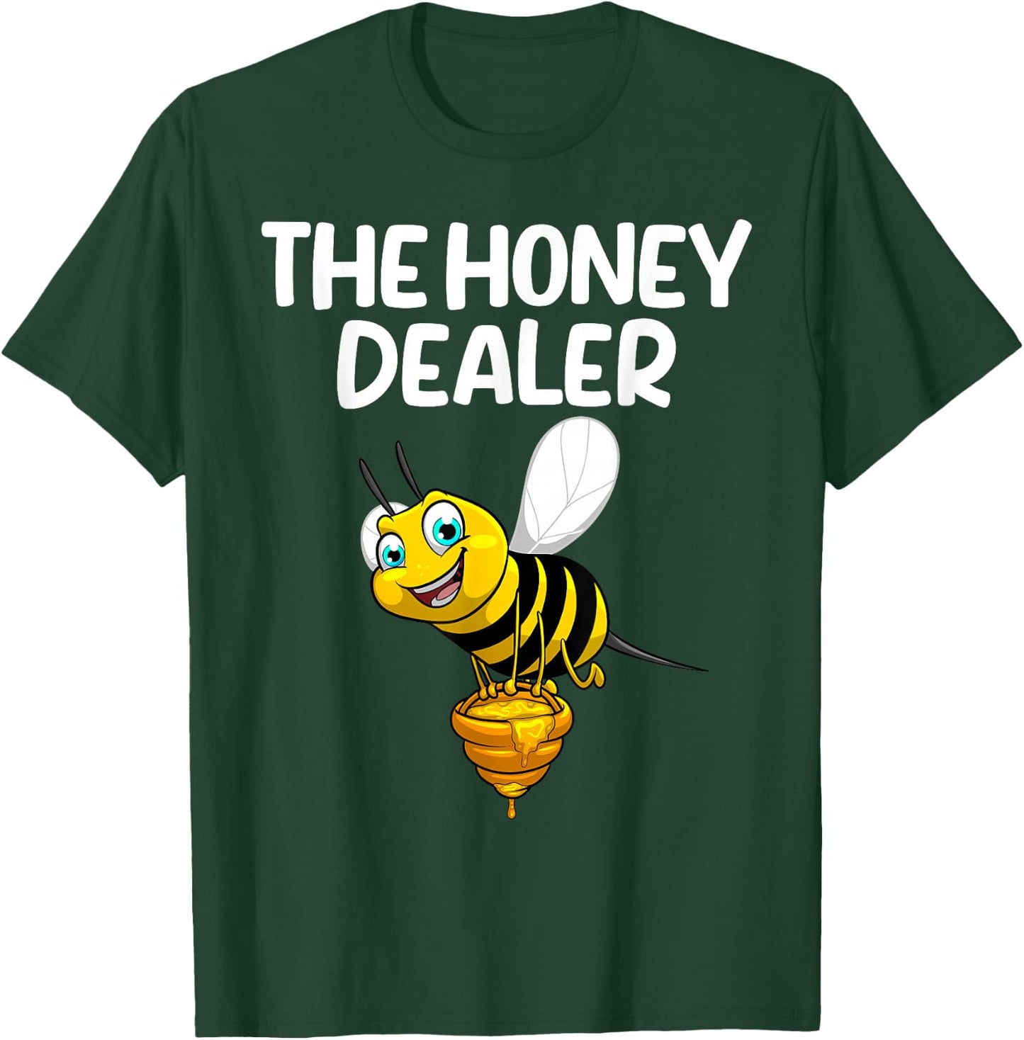Bee Art Women Honey Bee Keeper Honeycomb Beekeeping T-Shirt - T-Shirt | Forest