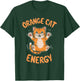 Orange Cat Energy Men Women Kids T-Shirt - T-Shirt | Forest