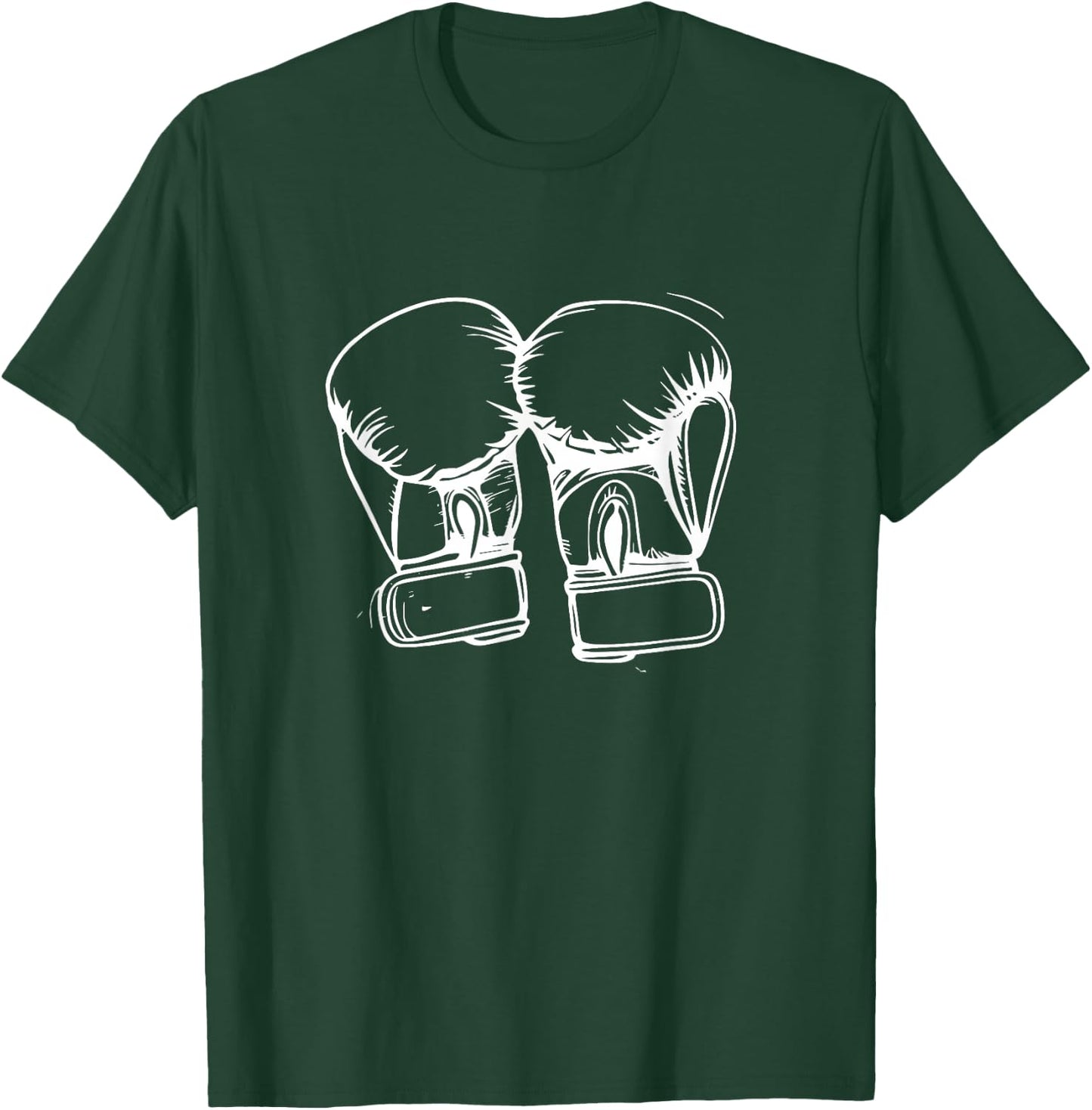 Boxing Gloves Sketch Boxer T-Shirt - T-Shirt | Forest