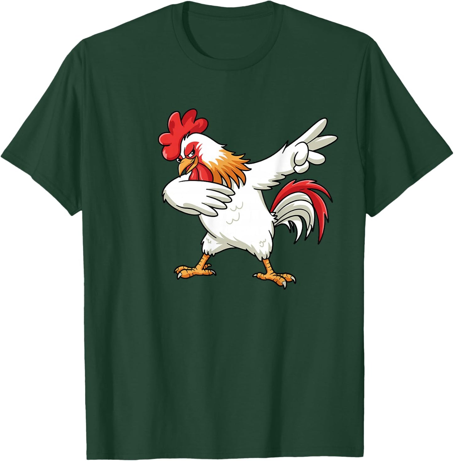 Dabbing Chicken Dab Animal Graphic Boys Girls Women Kids T-Shirt - T-Shirt | Forest