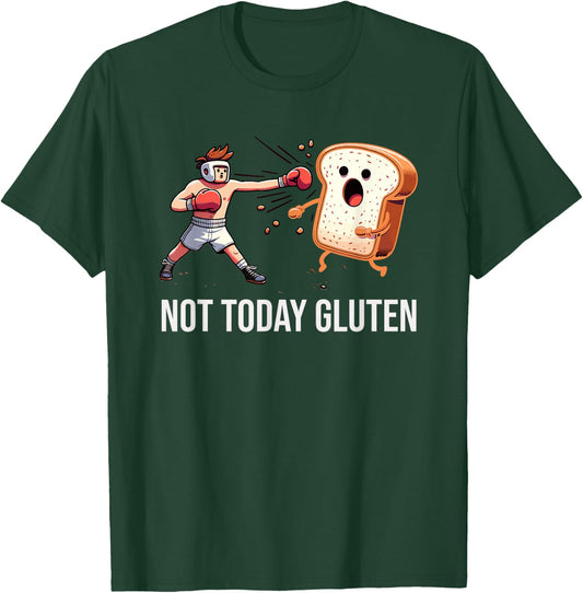 Gluten Free Funny Not Today Gluten Celiac Disease Vegan Diet T-Shirt - T-Shirt | Forest