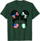 Half American Half Nigerian Girl USA Nigeria Flag Patriot T-Shirt - T-Shirt | Forest