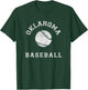 Oklahoma Baseball Distressed Retro Classic T-Shirt - T-Shirt | Forest