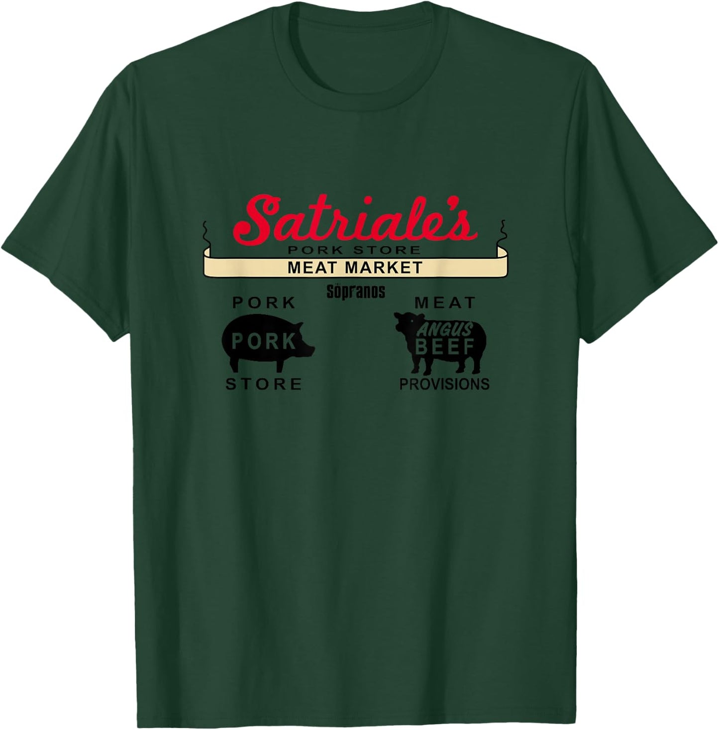 Satriales Logo , white, S T-Shirt - T-Shirt | Forest