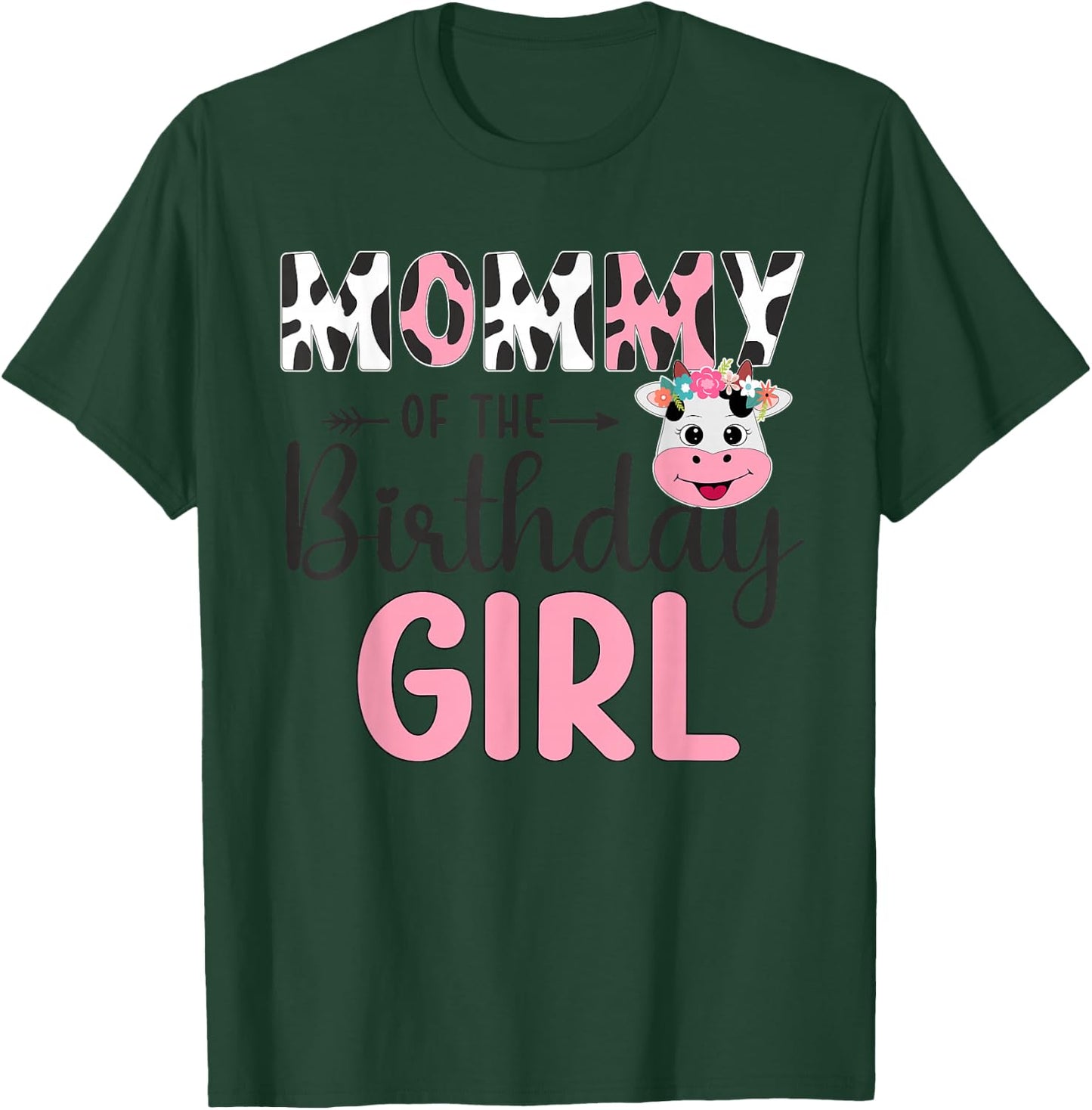 Mum of the Birthday Child's Farm Cow 1st Birthday Child T-Shirt - T-Shirt | Forest