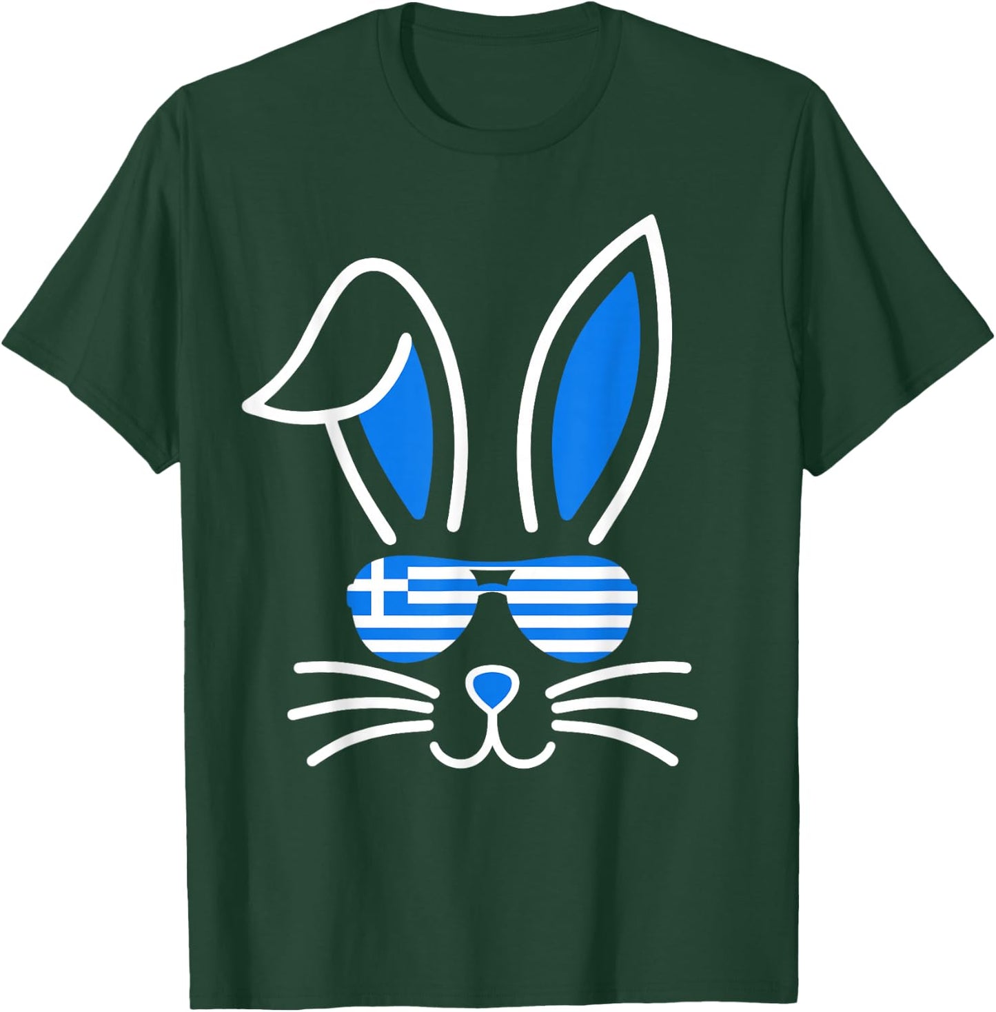 Bunny Ears Sunglasses Greece Flag Funny Greek Easter Boys T-Shirt - T-Shirt | Forest