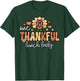 One Thankful Lunch Lady Groovy Thanksgiving Cafeteria Worker T-Shirt - T-Shirt | Forest