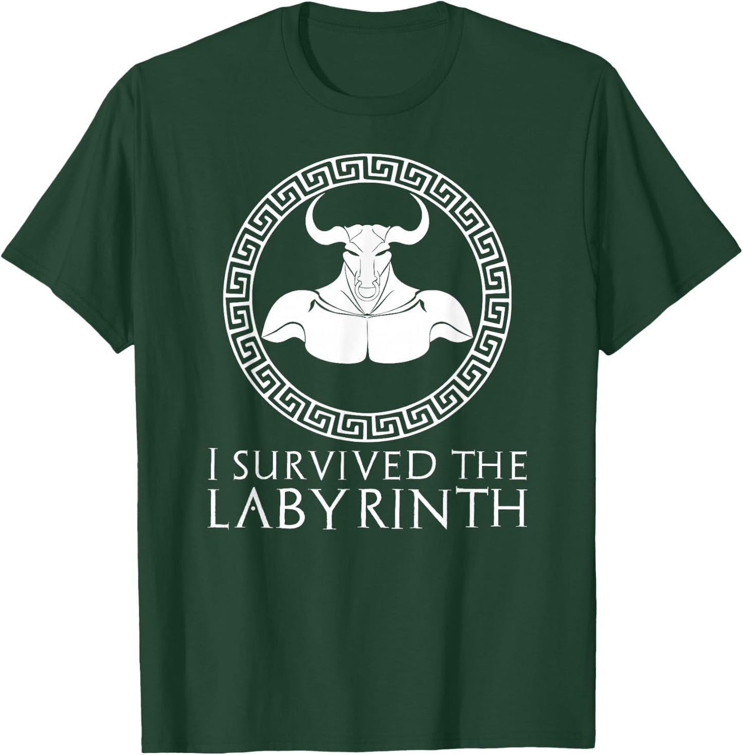 Minotaure - Mythologie Grecque Amusante - I Survived The Labyrinth T-Shirt - T-Shirt | Forest