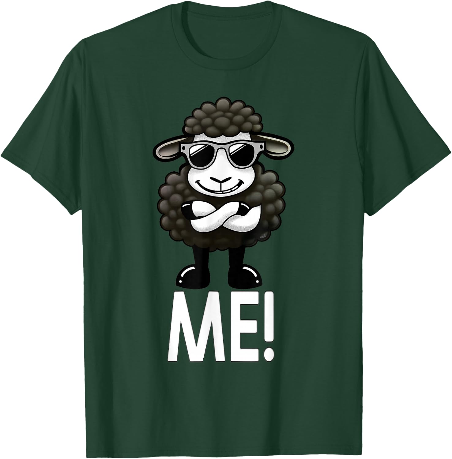 Me - Black Sheep: Proudly Unique. Black Sheep of the Family. T-Shirt - T-Shirt | Forest