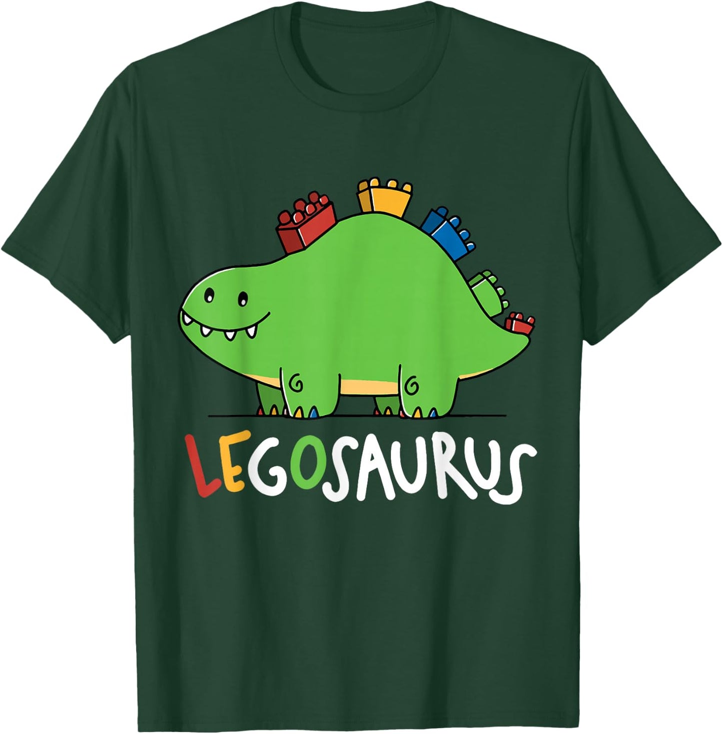 Legosaurus Legos Saurus , black T-Shirt - T-Shirt | Forest