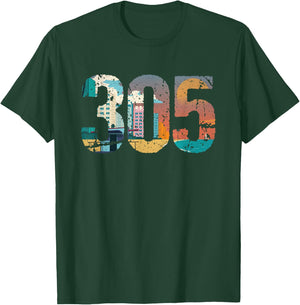 305 Dade County Miami T-Shirt - T-Shirt | Forest