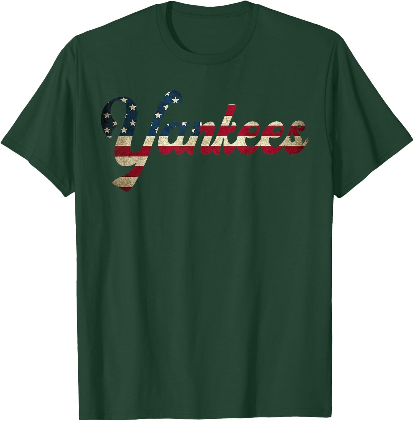 Vintage Yankees Retro Style 70s 80s First Name Personalized T-Shirt - T-Shirt | Forest