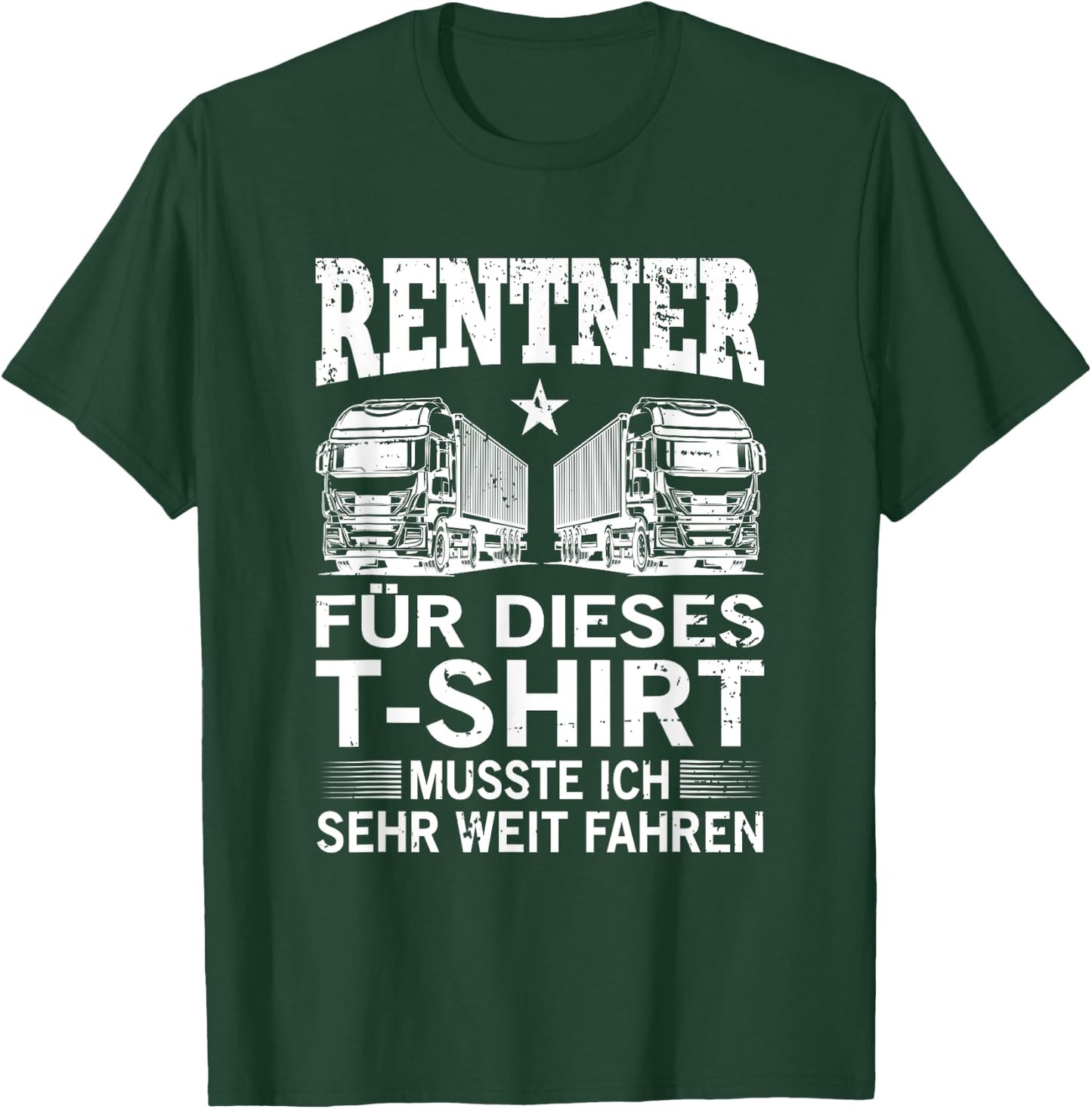 Men's for Trucker / Drivers / Retirements / Pension / Trucker / Grandpa / Truck, black T-Shirt - T-Shirt | Forest