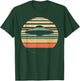 Vintage Retro Style Sunset Alien UFO Lovers Space Ship Funny T-Shirt - T-Shirt | Forest