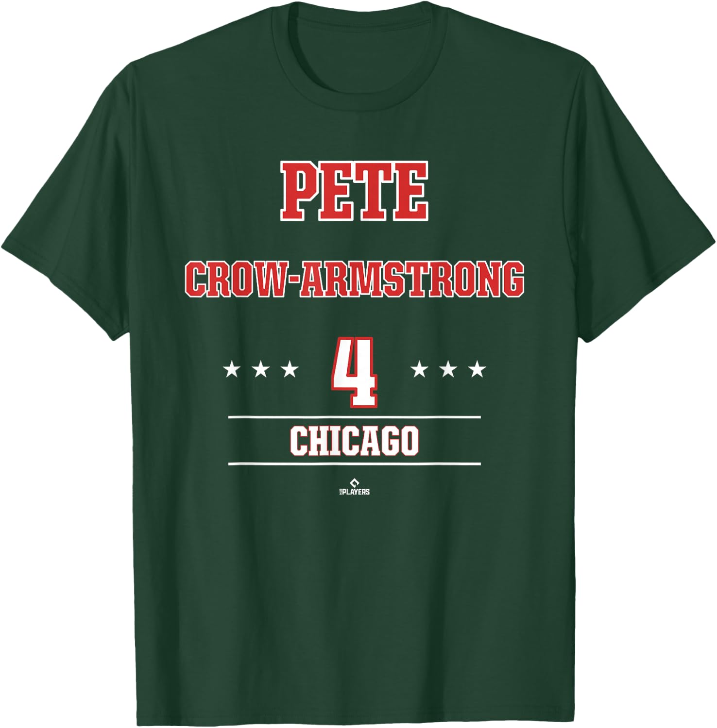 Baseball Star Pete Crow Armstrong Chicago MLBPA T-Shirt - T-Shirt | Forest