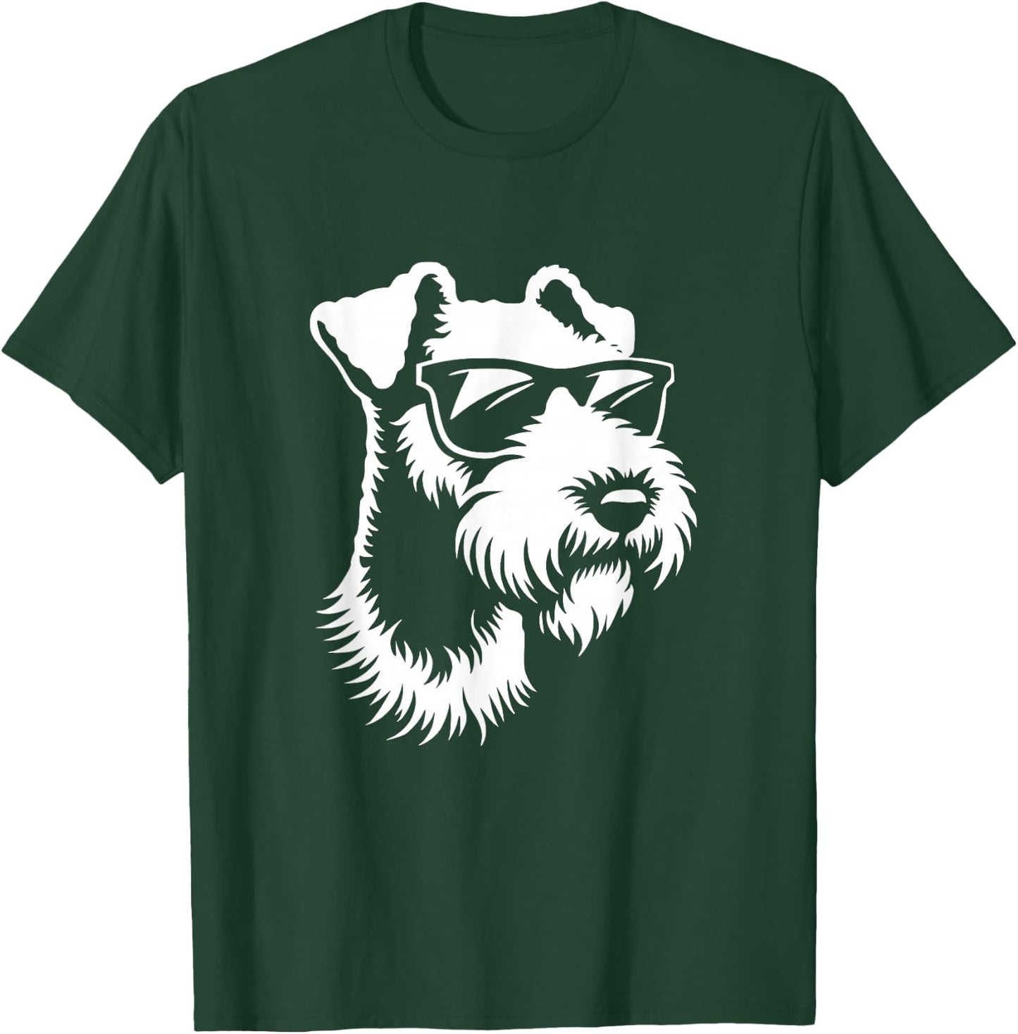 Cute Airedale Terrier Sunglasses Dog Graphic Design T-Shirt - T-Shirt | Forest