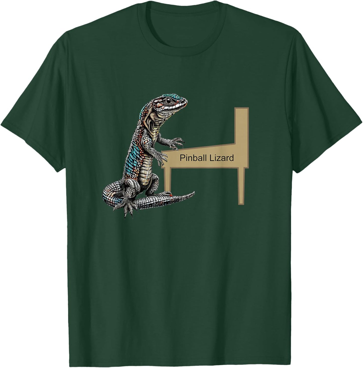 Pinball Lizard T-Shirt - T-Shirt | Forest