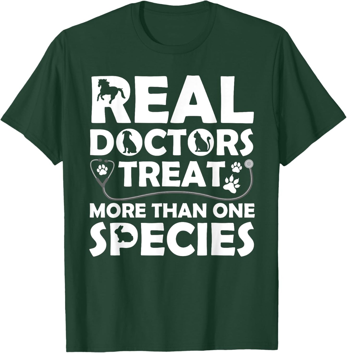 Cool Veterinarian Design Women Veterinary Pet Doctor T-Shirt - T-Shirt | Forest