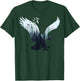 Animal Lovers in Nature with Eagle Silhouette , black T-Shirt - T-Shirt | Forest