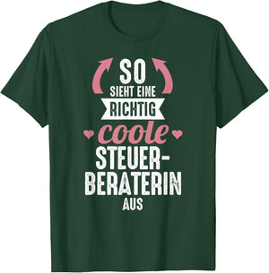 So sieht coole beste Steuerberaterin aus Geschenk Steuern , black T-Shirt - T-Shirt | Forest