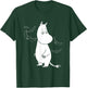 Moomin Moomintroll Surrounded by Scary Bats , Black, S T-Shirt - T-Shirt | Forest