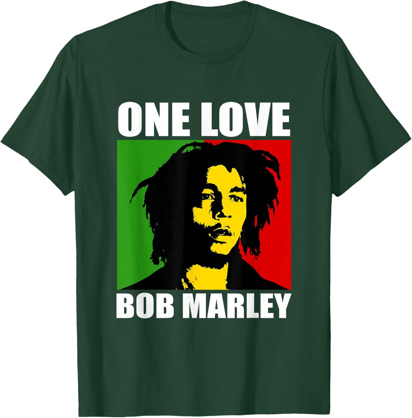 Offizielles Bob Marley One Love Rasta T-Shirt - T-Shirt | Forest