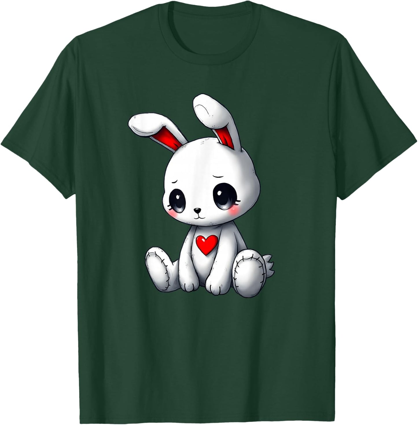 Sad Bunny Alt Girl Pastel Goth Kawaii Clothes Creepy Doll T-Shirt - T-Shirt | Forest