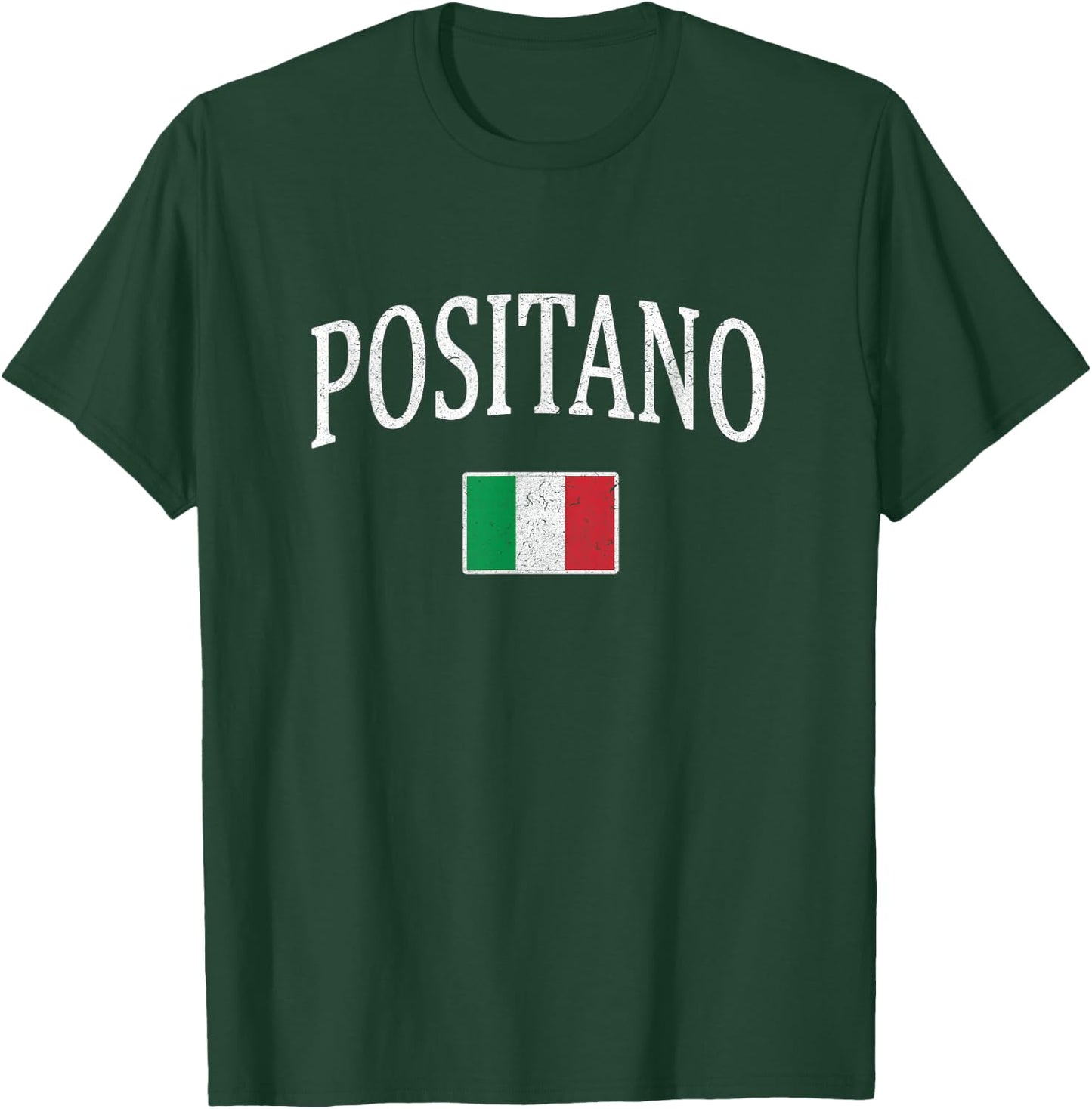 Positano Italy Italian Flag Italia Tourist Souvenir T-Shirt - T-Shirt | Forest