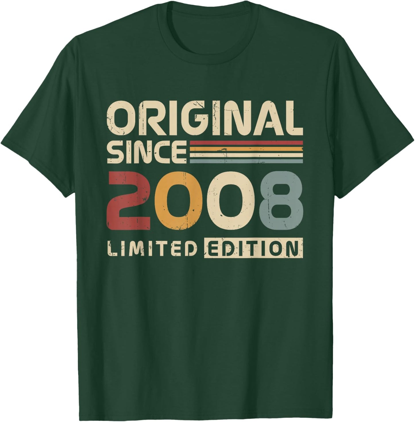 Original 2008 Birthday Gift 18 Years for Boys Girls T-Shirt - T-Shirt | Forest