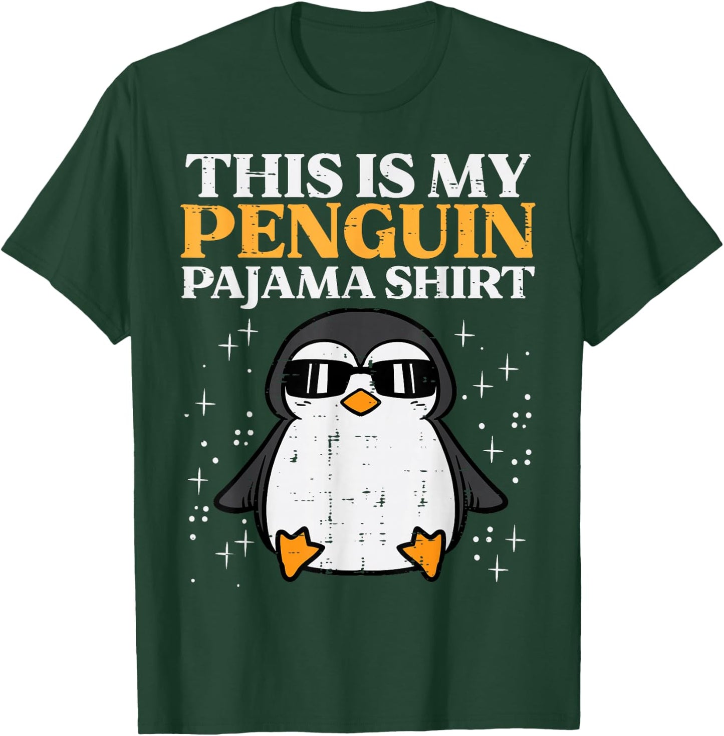 This Is My Penguin Pajama Shirt Girls Boys Kids Women Men T-Shirt - T-Shirt | Forest