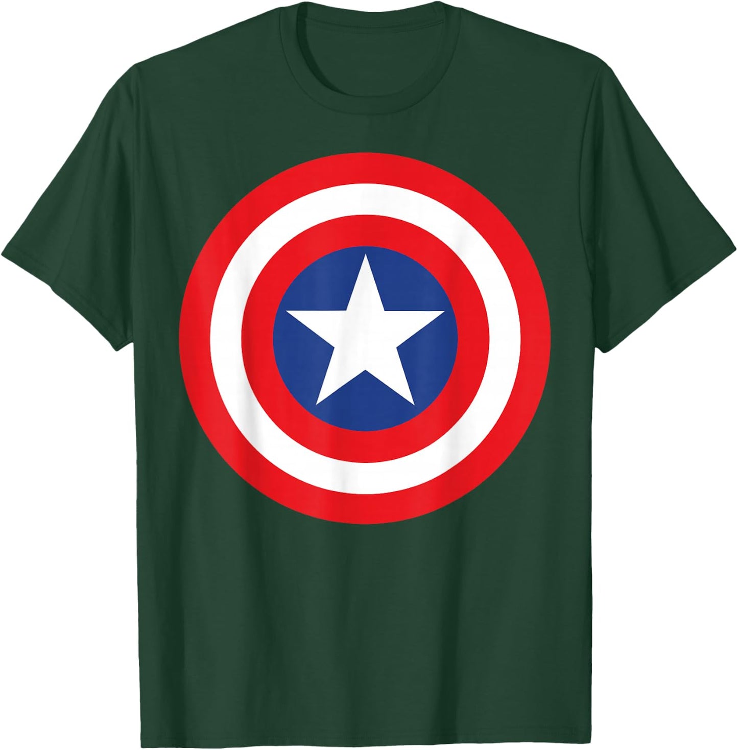 Marvel Avengers Captain America Simple Shield T-Shirt - T-Shirt | Forest