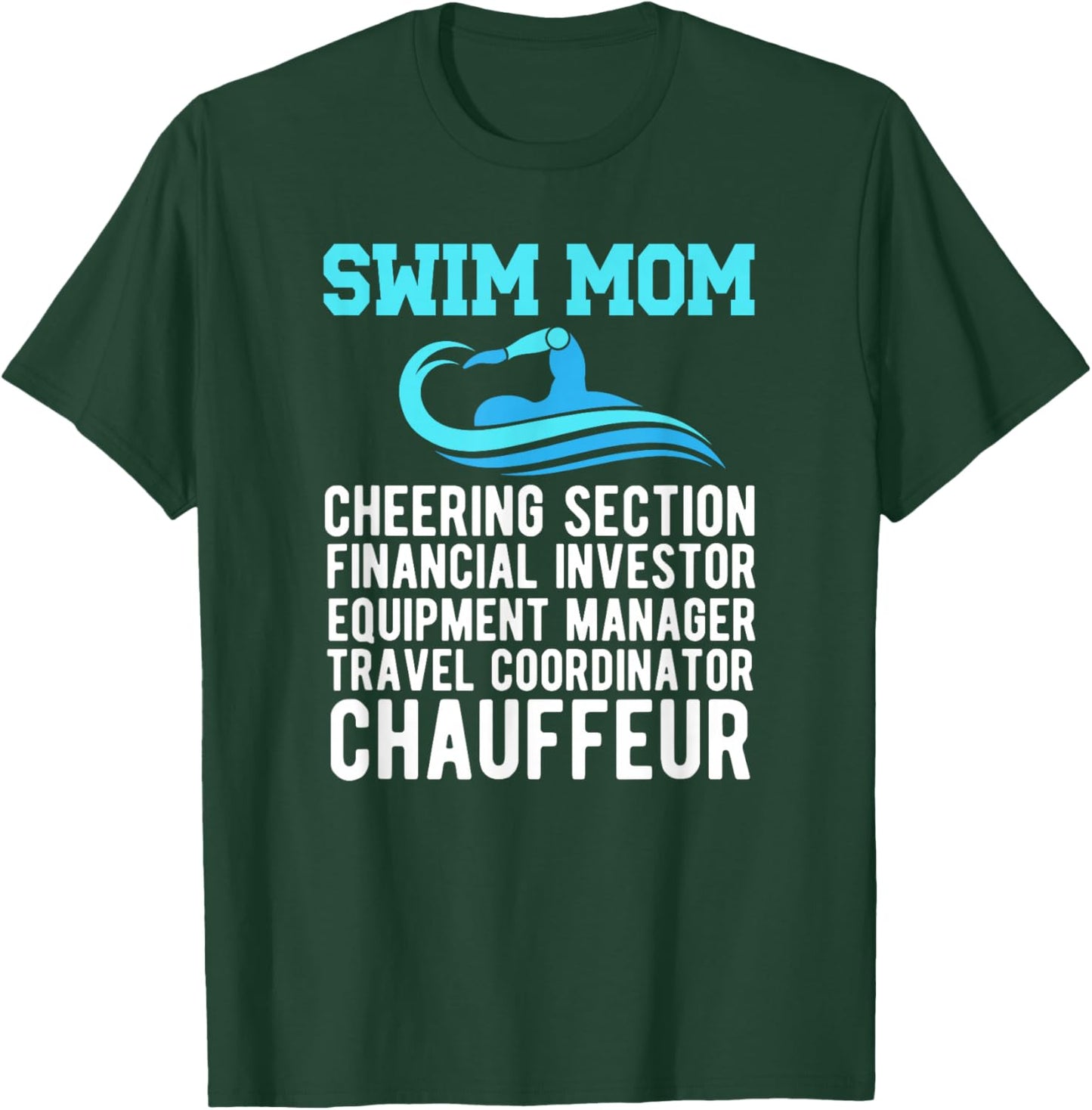 Swim Mom Definition Swimming Mom Of A Swimmer Mama T-Shirt - T-Shirt | Forest