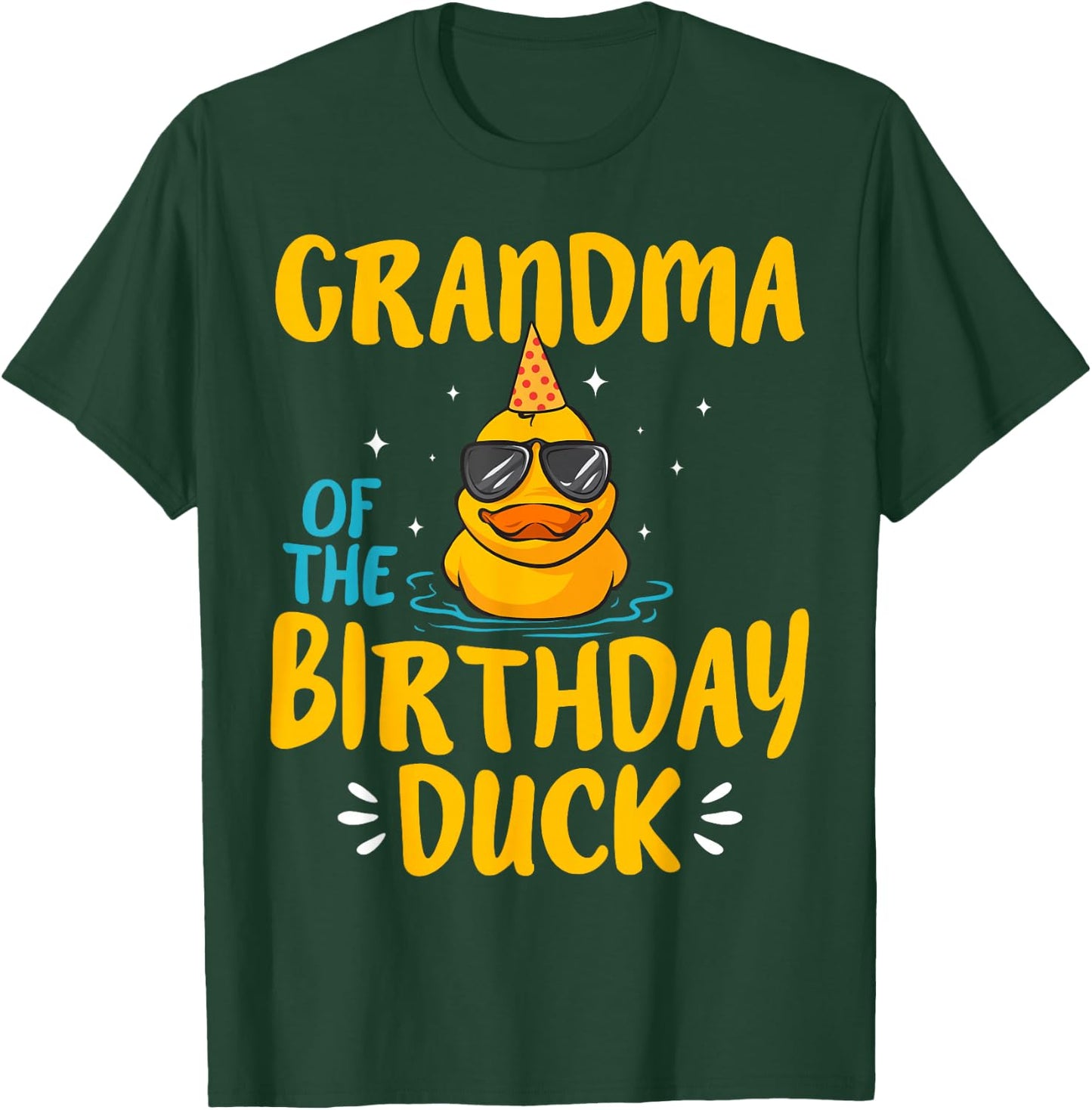 Rubber Duckies Grandma Of The Birthday Duck Rubber Duck T-Shirt - T-Shirt | Forest