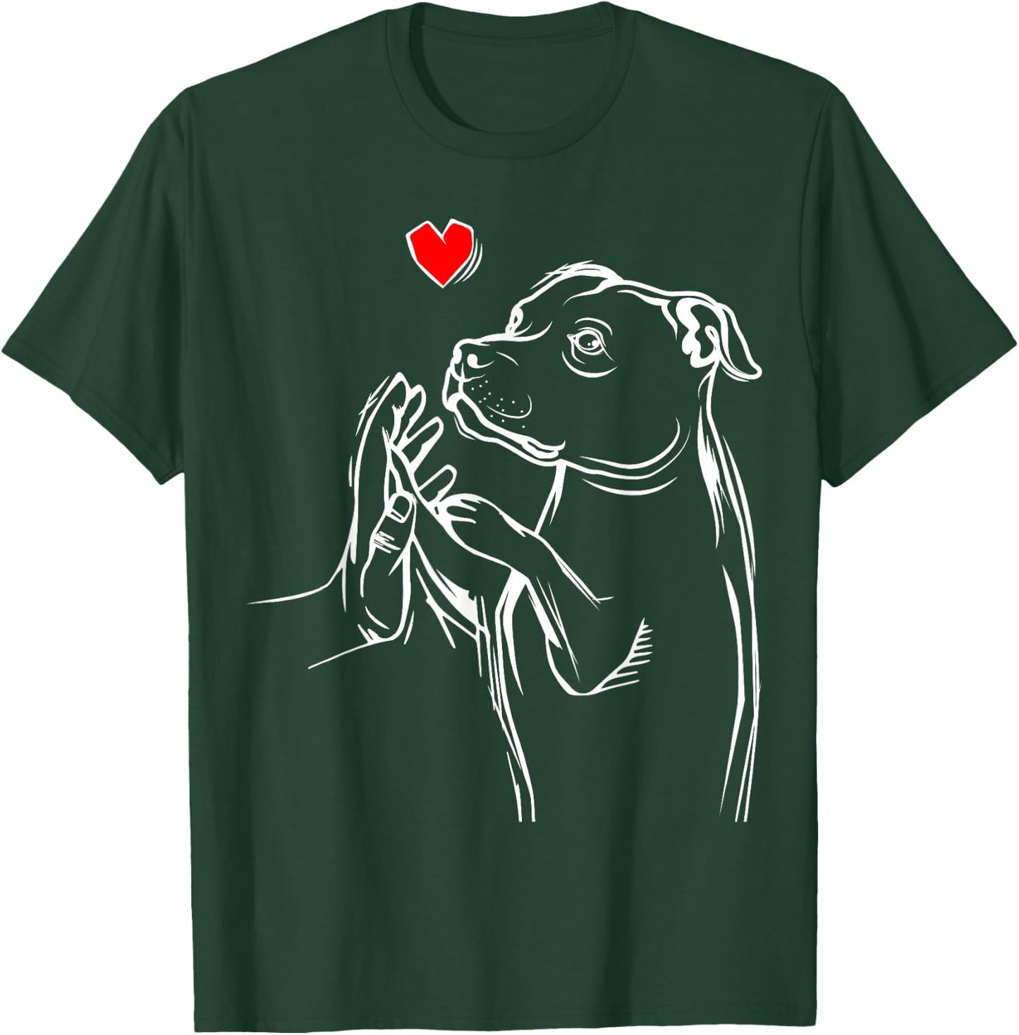 Staffordshire Bull Terrier Love Wife Dogs T-Shirt - T-Shirt | Forest
