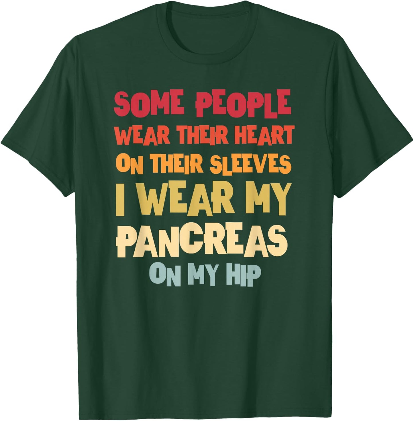 T1D Diabetic Type 1 Diabetes Awareness Men Women Kid T-Shirt - T-Shirt | Forest