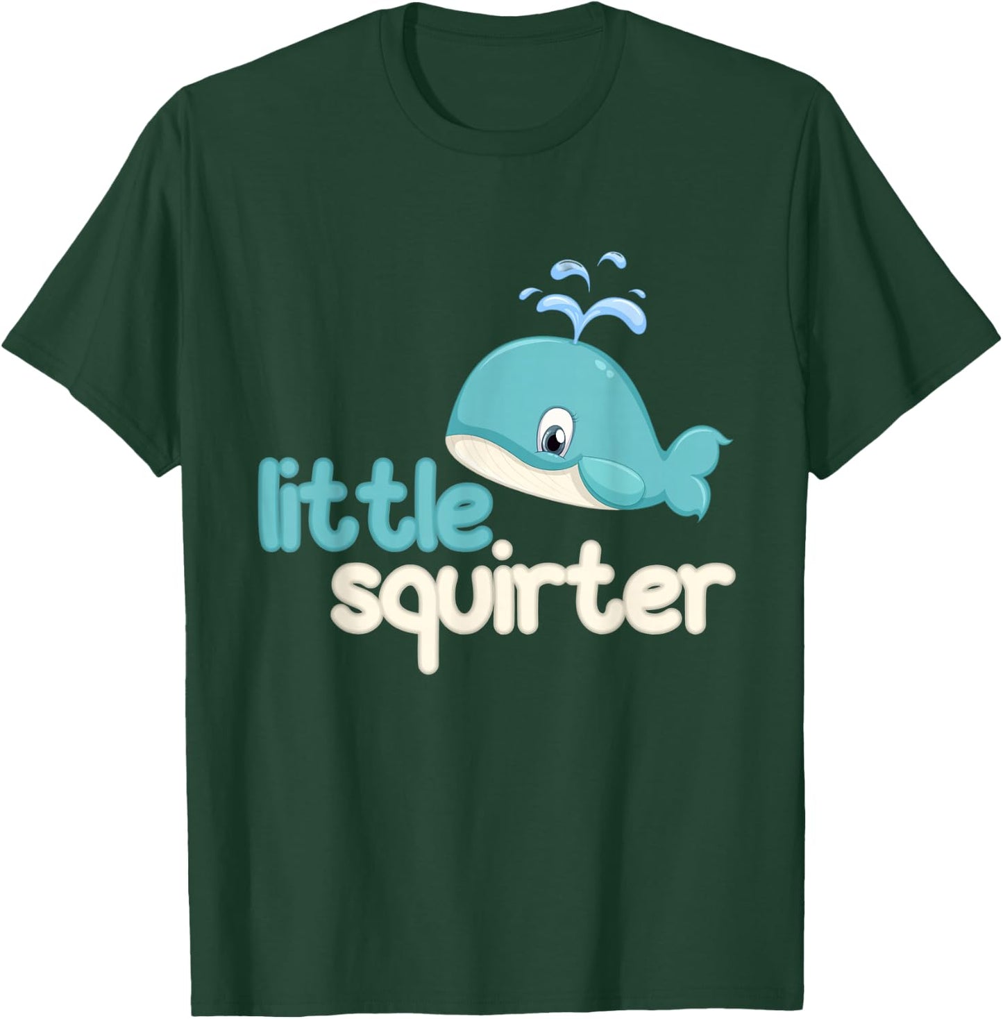 Whale Little Squirter T-Shirt - T-Shirt | Forest