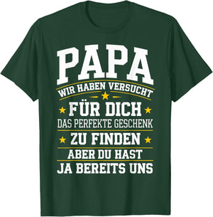 Papa Gift Birthday Shirt Dad Saying Funny Dad T-Shirt - T-Shirt | Forest