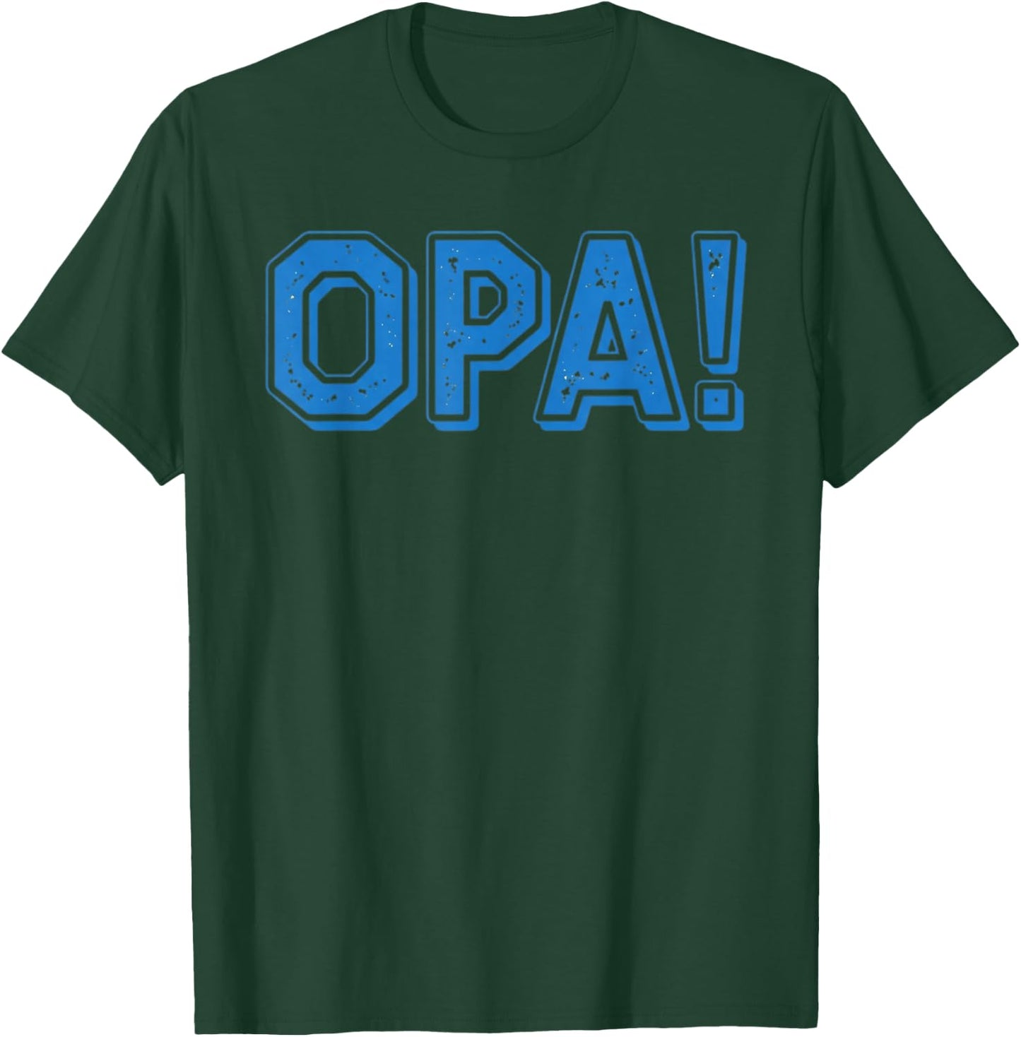 Opa Ancient Greek Pride Flag Funny Party Greece T-Shirt - T-Shirt | Forest