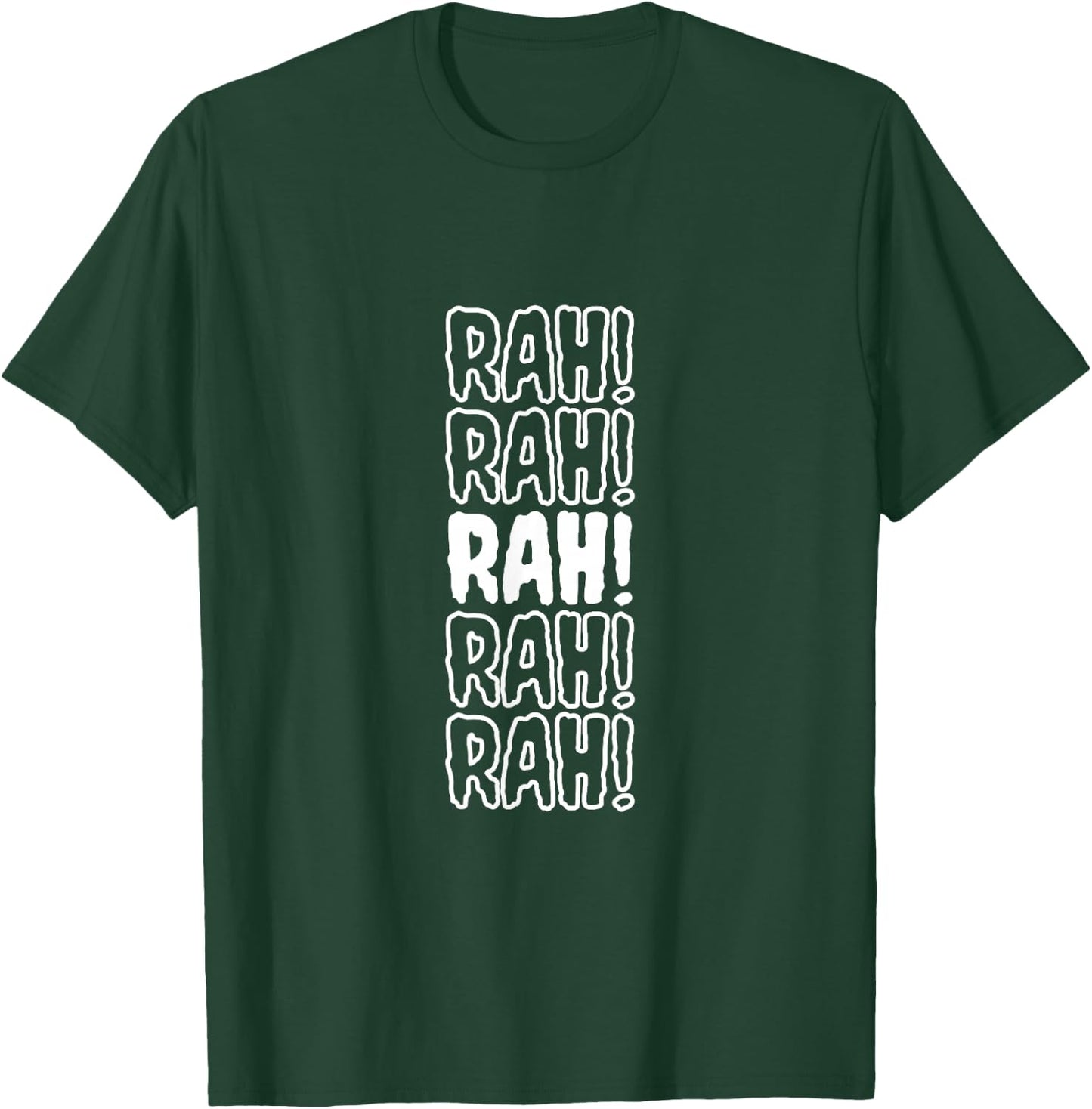 Rah Funny Cheerleader Spooky Monster Type School Football T-Shirt - T-Shirt | Forest