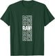 Rah Funny Cheerleader Spooky Monster Type School Football T-Shirt - T-Shirt | Forest