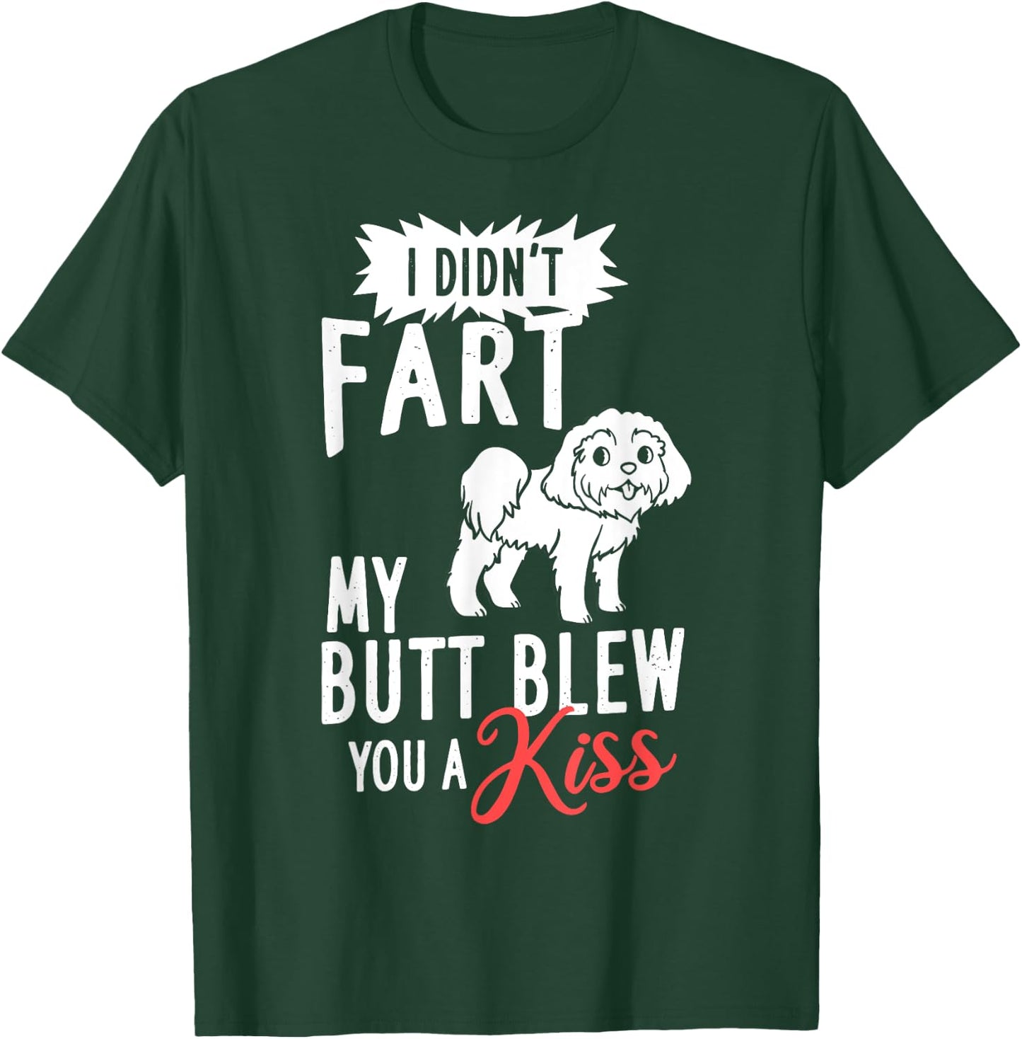 Shih Poo Dog Puppies Owner Lover T-Shirt - T-Shirt | Forest