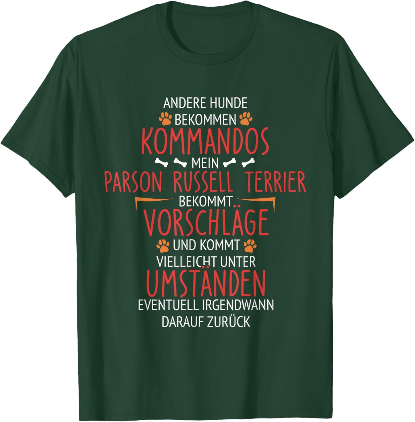 Parson Russell Terrier Kommandos T-Shirt - T-Shirt | Forest