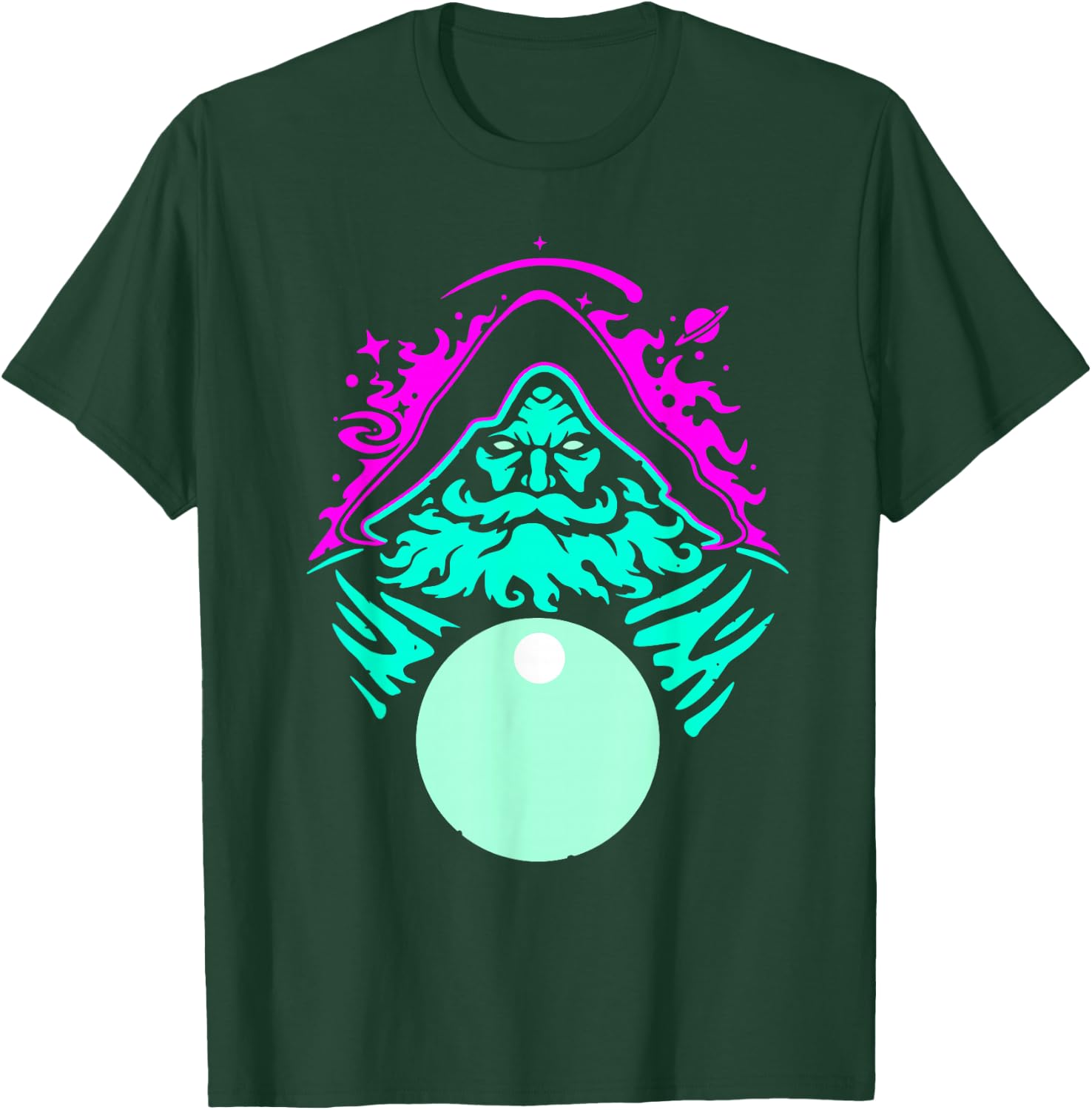 Pondering My Orb - Wizard Ponder Cosmic Fantasy Magical Meme T-Shirt - T-Shirt | Forest