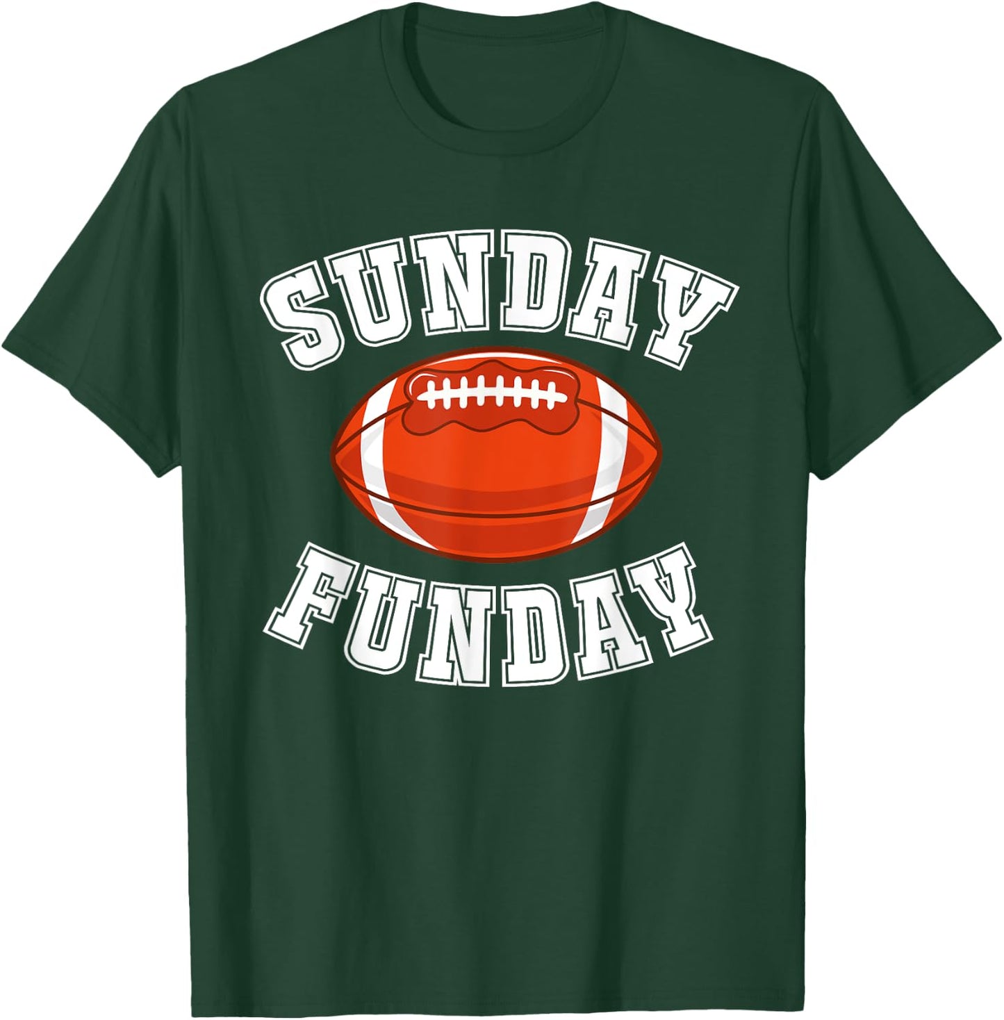 Sunday Funday Football League Sports Graphic & T-Shirt - T-Shirt | Forest