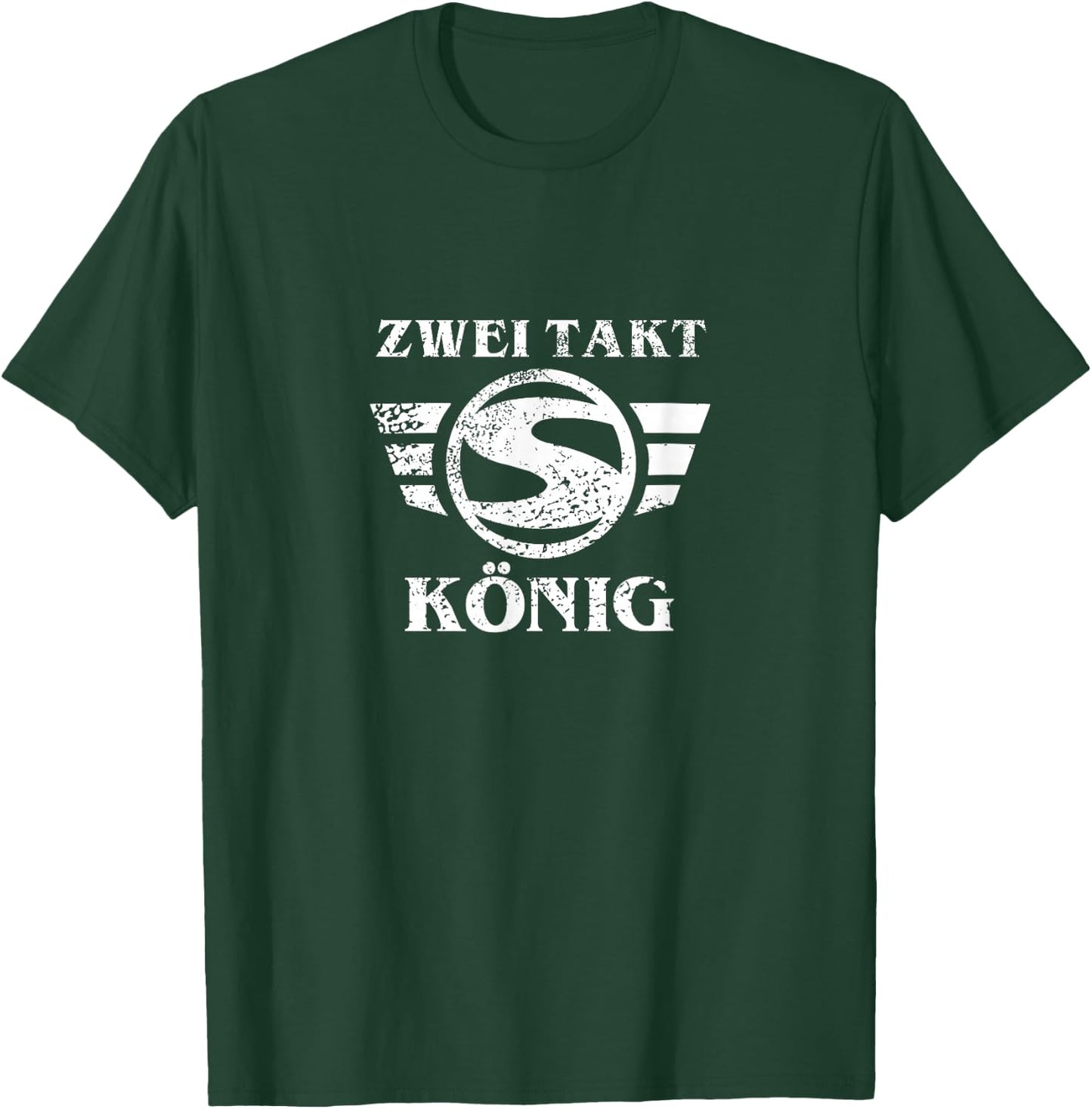Suhl Simson S50 S51 Schwalbe Star Zweitaktmotor 2 Takt König T-Shirt - T-Shirt | Forest