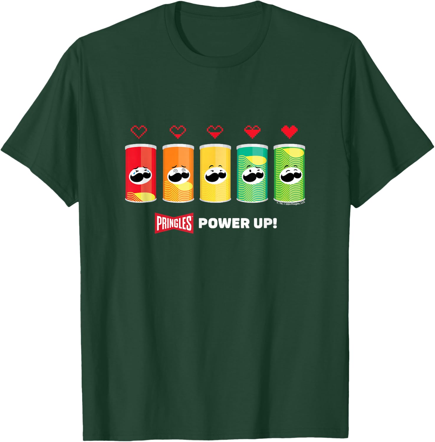 Pringles Gaming Power Up , Black, S T-Shirt - T-Shirt | Forest