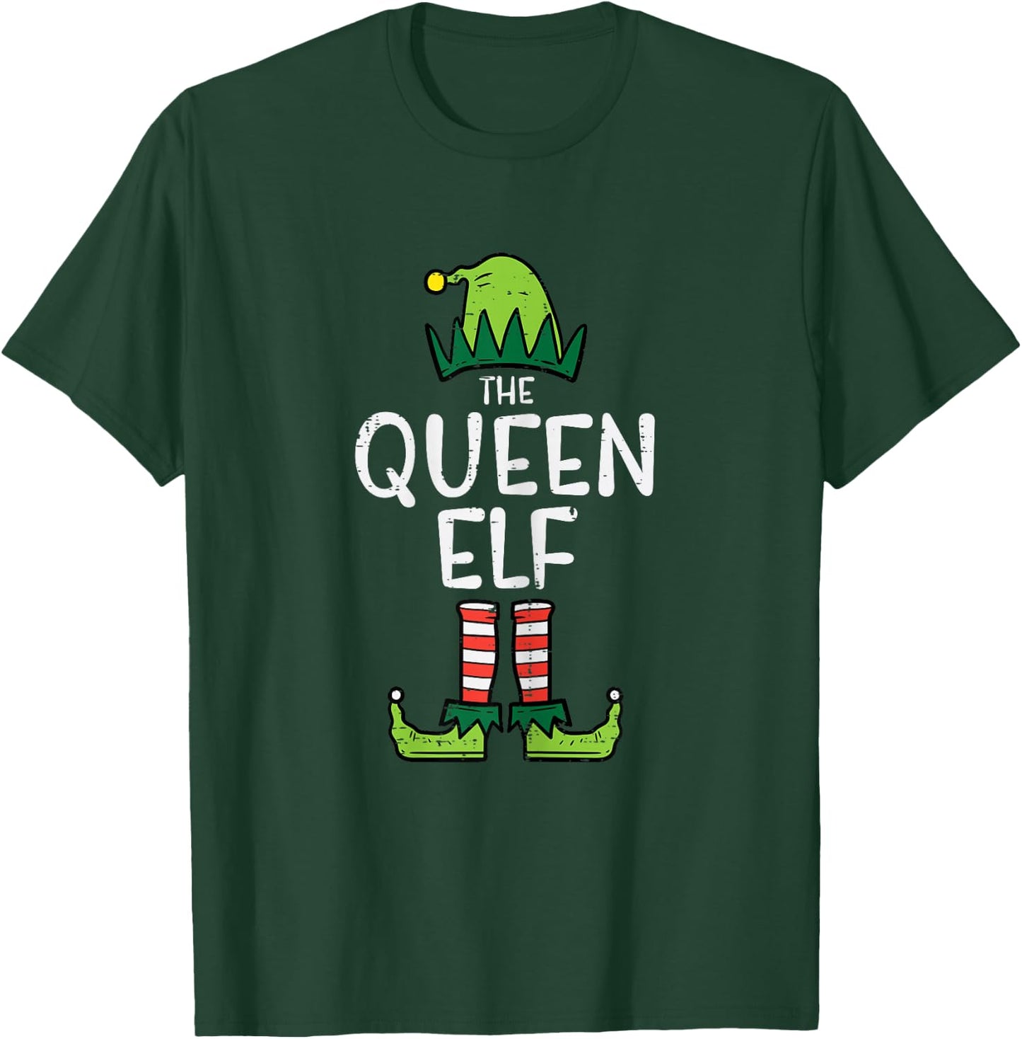 Queen Elf Xmas Matching Christmas Couple Women T-Shirt - T-Shirt | Forest