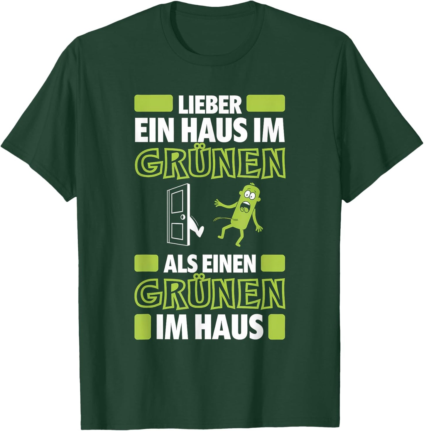 Anti-Green Politics Climate Activist Demo Against Green , black T-Shirt - T-Shirt | Forest